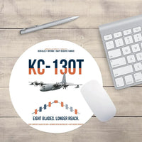 Thumbnail for KC-130T NP2000 design on white round mouse pad