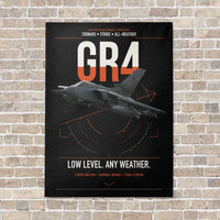 Thumbnail for Panavia Tornado GR4 vertical canvas print - no frame - black background
