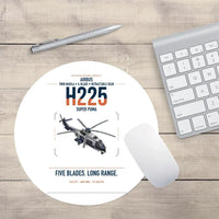 Thumbnail for Airbus H225 design on white round mouse pad
