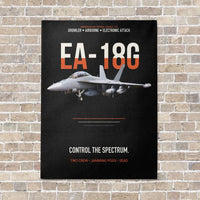 Thumbnail for EA-18G Growler Control The Spectrum vertical canvas print - no frame - black background