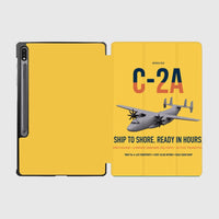 Thumbnail for C-2A Greyhound design on yellow samsung tablet tablet case