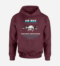 Thumbnail for Percepto Air Max design on dark red hoodie single side