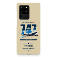 Thumbnail for Boeing 747-400 design on samsung case - beige