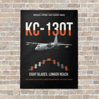 Thumbnail for KC-130T NP2000 vertical canvas print - no frame - black background