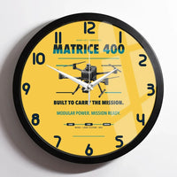 Thumbnail for DJI Matrice 400 design on yellow framed wall clock