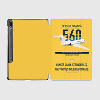 Thumbnail for Cessna Citation 560 - Citation V design on yellow samsung tablet tablet case