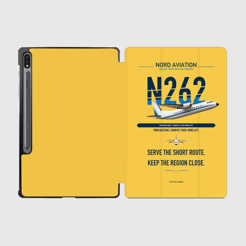 Nord 262A design on yellow samsung tablet tablet case