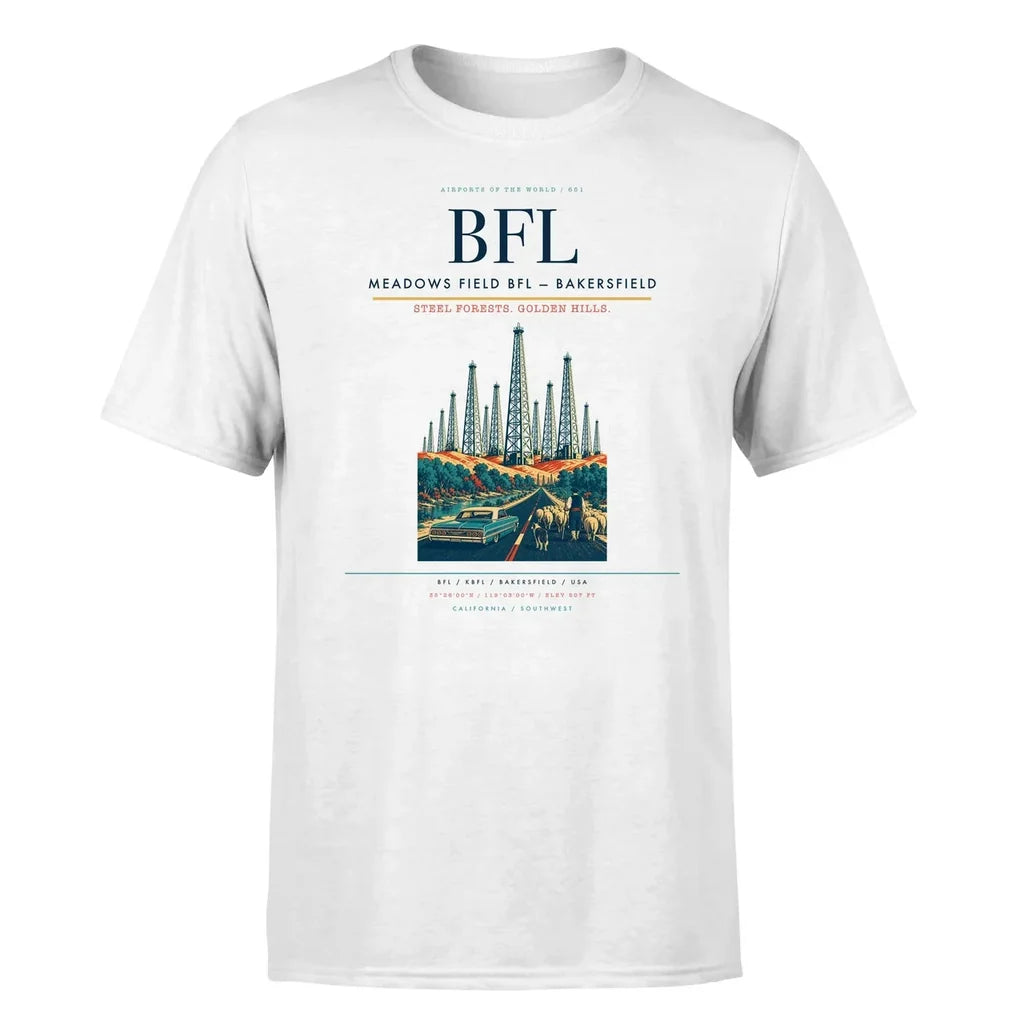 Meadows Field (BFL) T-Shirt single-side front print in White | meadows-field-bfl-double-side-t-shirt