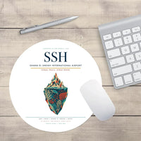 Thumbnail for Sharm El Sheikh International Airport (SSH) design on white round mouse pad