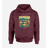 Thumbnail for VINTAGE G4372 - The Tram To The Tarmac - Premium Hoodie design on darkred premium