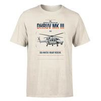 Thumbnail for HAL ALH Dhruv Mk III design on beige t-shirt, single-side print