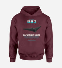 Thumbnail for AgEagle eBee X design on dark red hoodie single side
