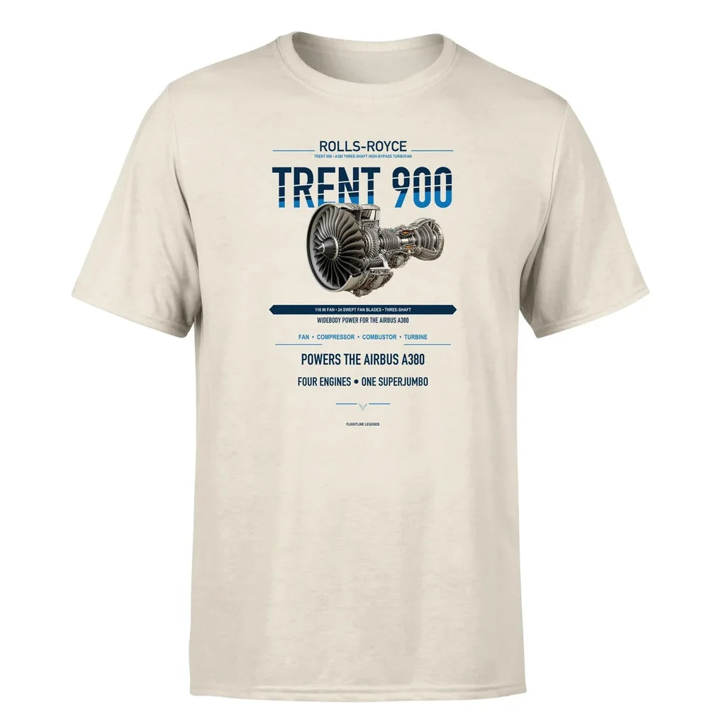 Trent 900 design on beige single side