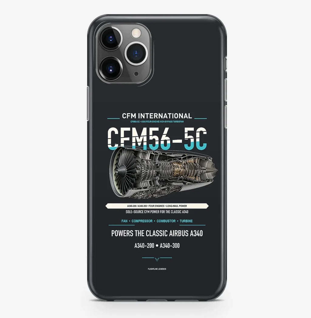 CFM56-5C Case ProMax design on black iphone case promax