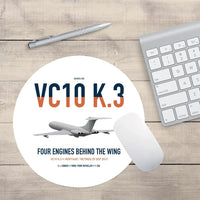 Thumbnail for Vickers VC10 K.3 design on white round mouse pad