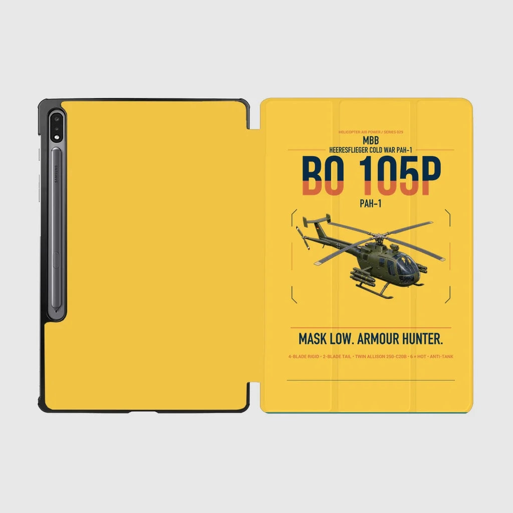 MBB BO 105P PAH-1 design on yellow samsung tablet tablet case