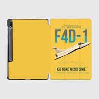 Thumbnail for F4D-1 Skyray design on yellow samsung tablet tablet case