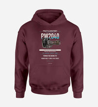Thumbnail for PW2040 design on dark red hoodie single side