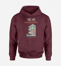 Thumbnail for Mobile Regional Airport (MOB) design on dark red hoodie single-side print