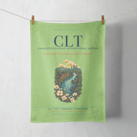 Thumbnail for Charlotte Douglas International Airport (CLT) design on light green towel