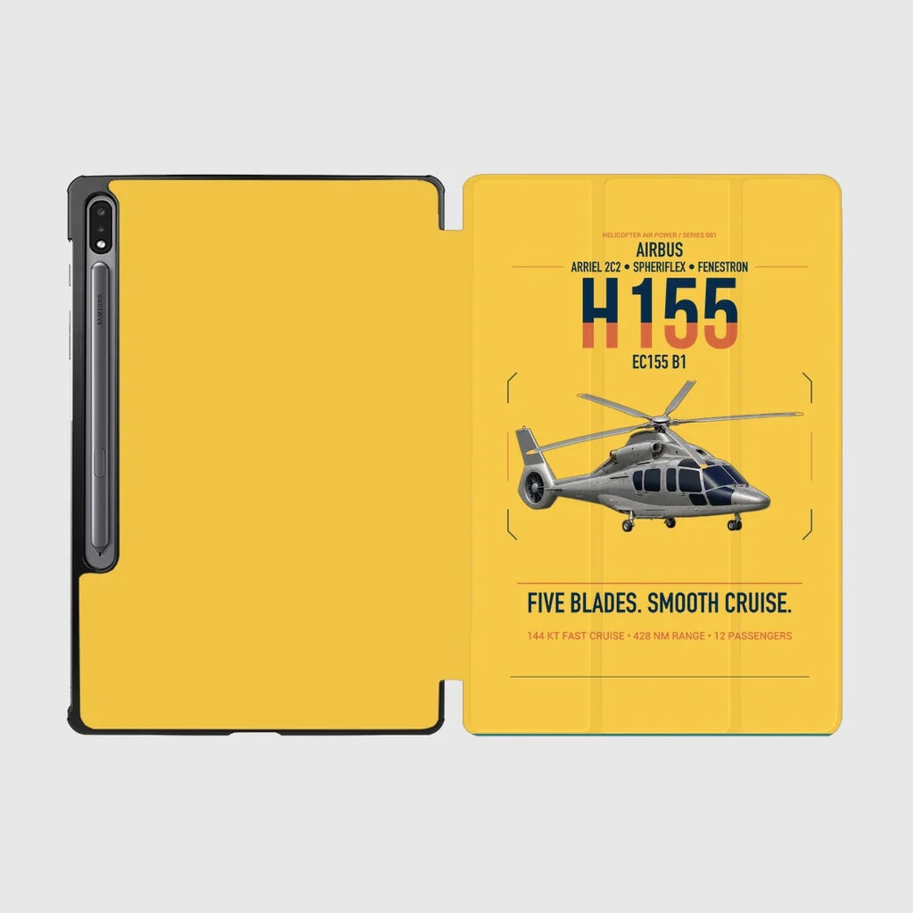Airbus H155 EC155 B1 design on yellow samsung tablet tablet case