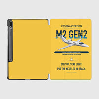 Thumbnail for Cessna Citation M2 Gen2 design on yellow samsung tablet tablet case