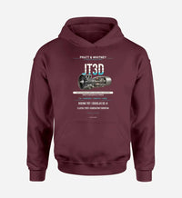 Thumbnail for JT3D design on dark red hoodie single side