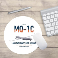 Thumbnail for MQ-1C Gray Eagle ER design on white round mouse pad