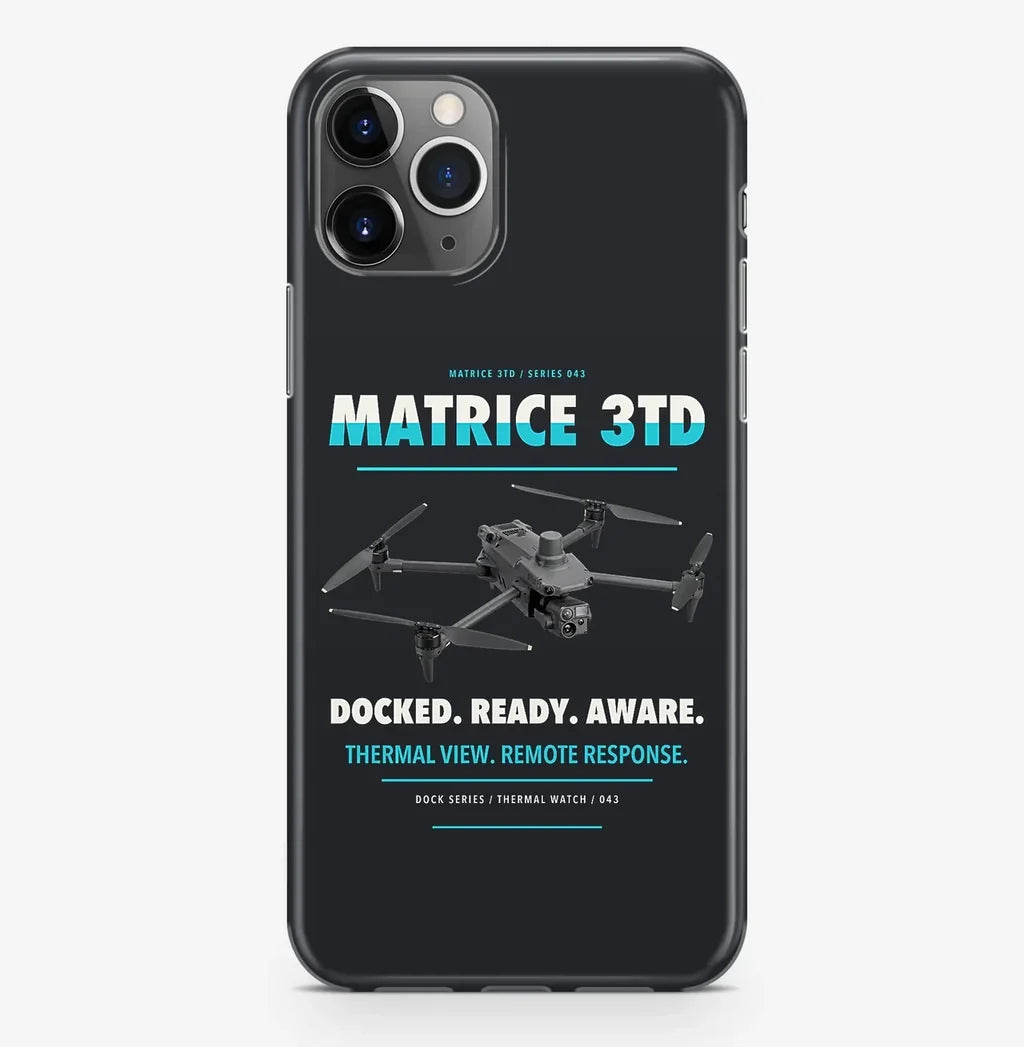 DJI Matrice 3TD Case ProMax design on black iphone case promax