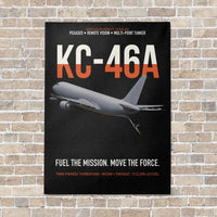 Thumbnail for KC-46A PEGASUS vertical canvas print - no frame - black background