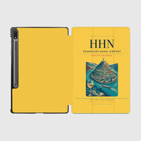 Thumbnail for Frankfurt-Hahn Airport (HHN) design on yellow samsung tablet tablet case