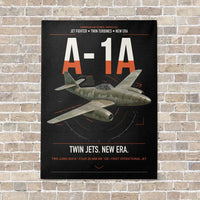 Thumbnail for Messerschmitt Me 262A-1a vertical canvas print - no frame - black background