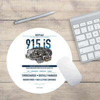 Thumbnail for 915 iS design on white round mouse pad