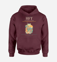 Thumbnail for Hammerfest Airport (HFT) design on dark red hoodie single-side print