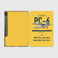 Thumbnail for Pilatus PC-6 Porter design on yellow samsung tablet tablet case
