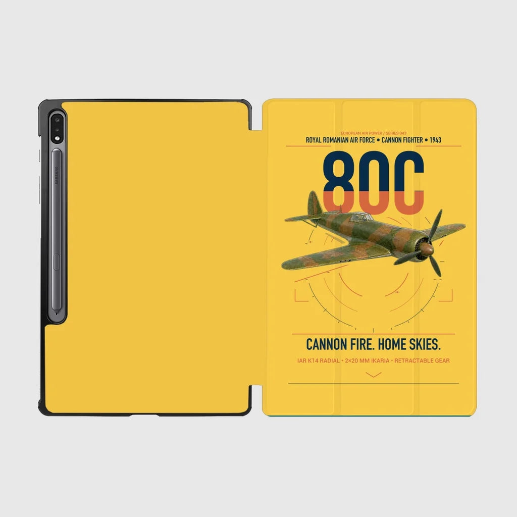 IAR 80C design on yellow samsung tablet tablet case