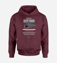 Thumbnail for HTF7000 design on dark red hoodie single side