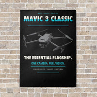 Thumbnail for DJI Mavic 3 Classic vertical canvas print - no frame - black background