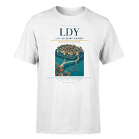Thumbnail for City of Derry Airport (LDY) T-Shirt single-side front print in White | city-of-derry-airport-ldy-double-side-t-shirt
