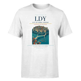 Single-Side Printing — City of Derry Airport (LDY) Double-Side T-Shirt
