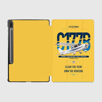 Thumbnail for Cessna 177B Cardinal design on yellow samsung tablet tablet case