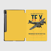 Thumbnail for Bristol Beaufighter TF X design on yellow samsung tablet tablet case