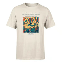 Thumbnail for VINTAGE G4394 - The Balloon Festival Dawn - Premium T-Shirt design on beige premium t shirt
