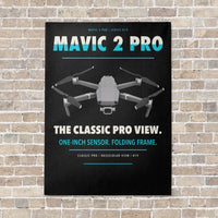 Thumbnail for DJI Mavic 2 Pro vertical canvas print - no frame - black background