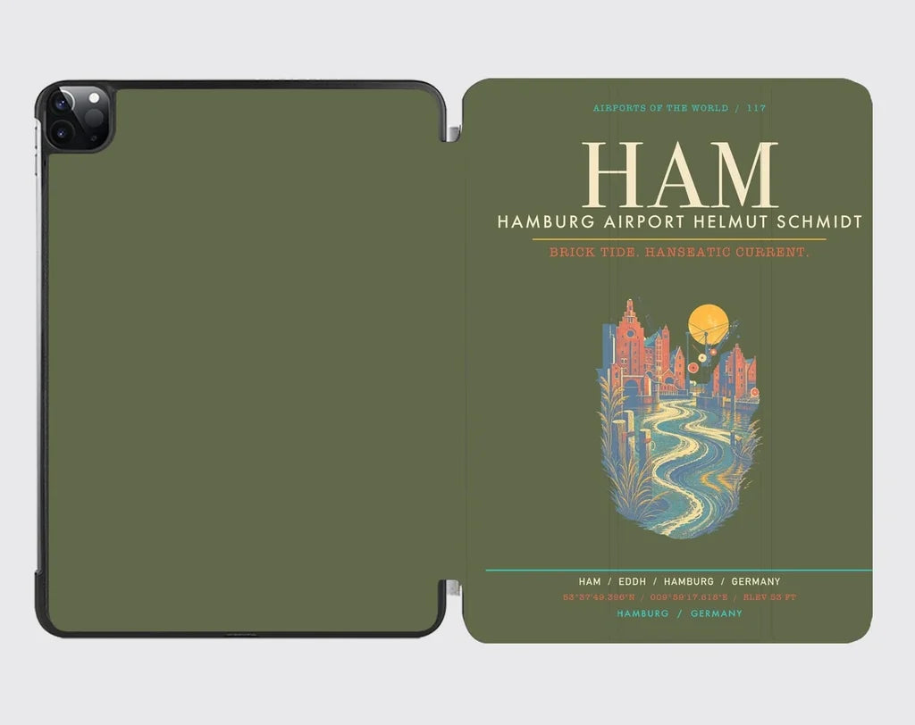 Hamburg Airport Helmut Schmidt HAM - Elbe Brick Tide Signal - Green Army