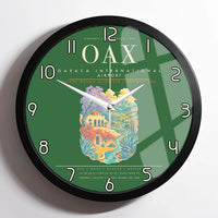 Thumbnail for Oaxaca International Airport OAX Wall-Clock Framed - Green