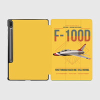 Thumbnail for F-100D Super Sabre design on yellow samsung tablet tablet case