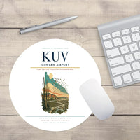 Thumbnail for Gunsan Airport (KUV) design on white round mouse pad