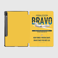 Thumbnail for Cessna Citation Bravo design on yellow samsung tablet tablet case