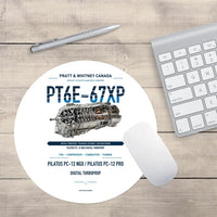 Thumbnail for PT6E-67XP design on white round mouse pad